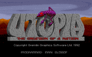 Utopia: The Creation of a Nation screenshot 2 for Amiga
